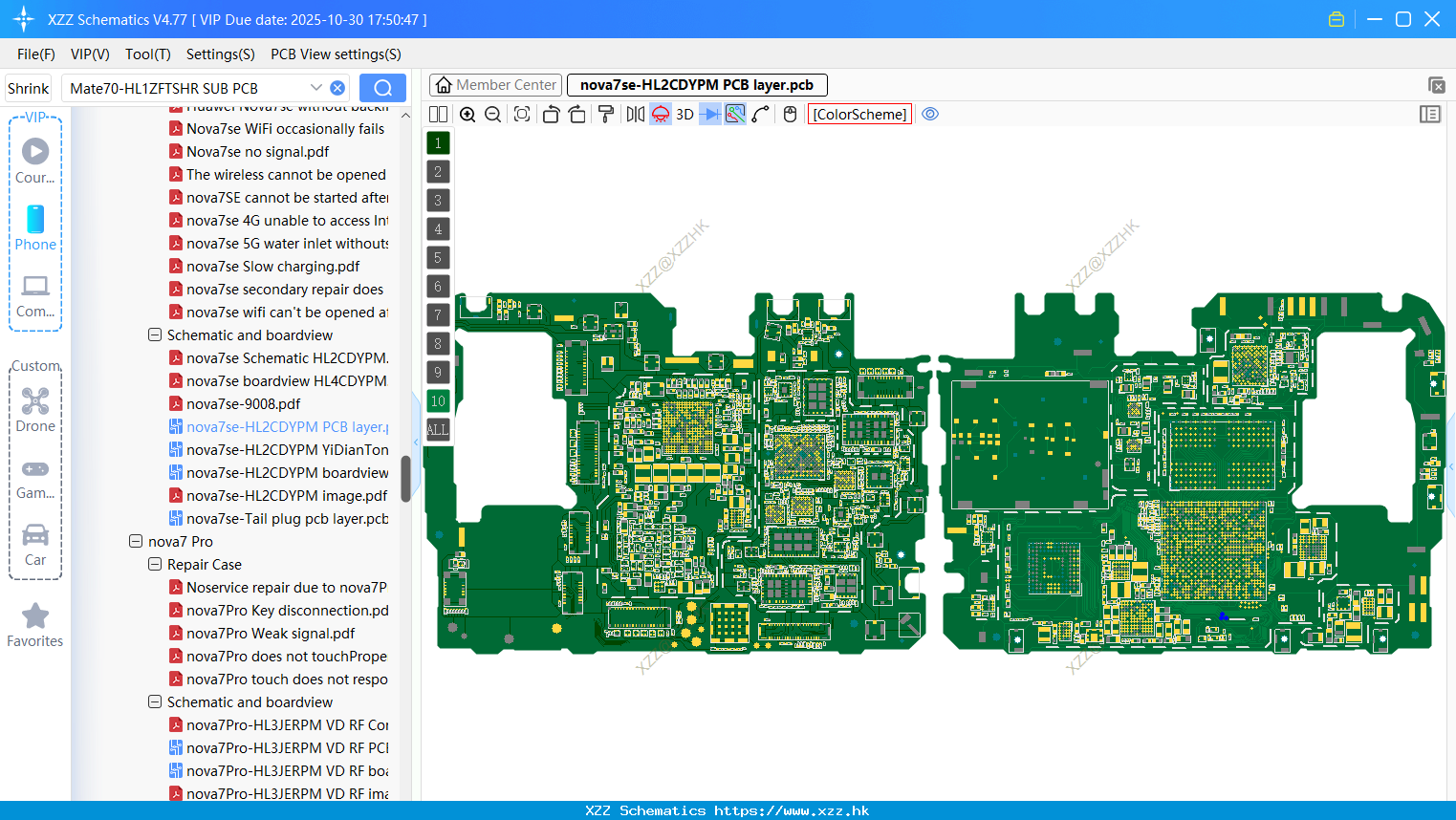 Huawei Nova7se-HL2CDYPM PCB Layer